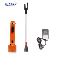 MARS Électrochoc électrique rechargeable 220 V pour bétail, porcs et moutons, bâton de conduite à long manche, outil d'élevage