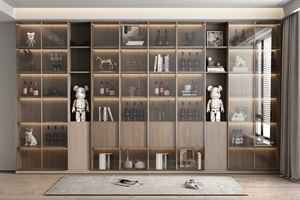 Buffet de luxe en bois massif personnalisé pour salon et restaurant - Product Image 3