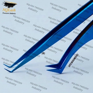 Pakistan Made Eyelash Extension Tweezers Manufacturer / <b>Rainbow</b> Color S Shape Eyelash Tweezers Eyebrow Divider Spring Scissors - Product Image 5