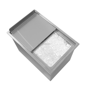 Stainless Steel Drop In Ice <b>Bin</b> Ice <b>Bin</b> Bar Station Ice <b>Bin</b> Dispenser - Product Image 1