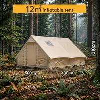 Tente Gonflable Premium 12m² - Maison de Glamping Étanche 4 Saisons à Montage Rapide pour Festivals en Extérieur aux États-Unis/UE