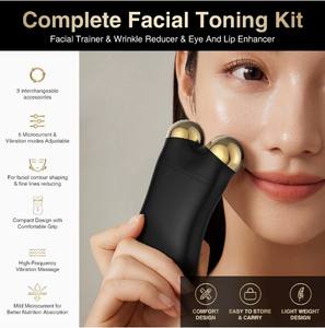 Alat Kecantikan Pribadi Wellon 3-in-1 LCD Perawatan Mata Pengurang Kerutan Terapi Cahaya Pijat Roller Kulit Wajah ABS Stainless - Product Image 6