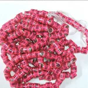 2022 UK Color Finches Canaries Leg Foot Bands Dove Pigeon Aluminium Bird Rings For Bird Ringing Banding