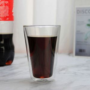 Tasse à café/eau créative en verre borosilicate à double paroi transparente, isolée thermiquement - Product Image 3