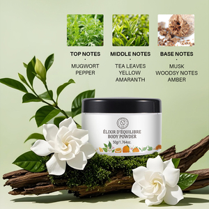 แป้งฝุ่นทาตัวบรรเทากลิ่นหอมของผิวติดฉลากส่วนตัว - Product Image 6