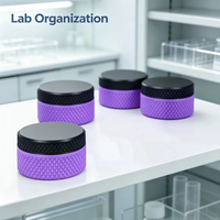 Boîte de rangement pour poudre lyophilisée en vrac de 3 ml à 7 compartiments, OEM, haute qualité, vente en gros, étui en plastique PETG écologique, étui de voyage pour poudre lyophilisée