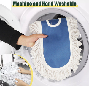 Msj ब्लू बड़े क्षेत्र फर्श की सफाई, धूल हटाने, फ्लैट कपास हवाई अड्डा मोप, अस्पताल कारखाने, होटल, वाणिज्यिक औद्योगिक - Product Image 2
