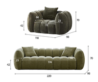 Modernes Modulares Bürosofa-Set Neues Design Faltbar für Wohnzimmer Schlafzimmer Heimbüro Günstiger Import