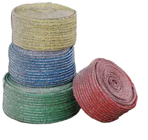 Best-selling Washing King Straight Colored Onion Gold And Silver Onion Scouring Pads And Other Semi-finished Products