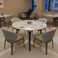 Base de table ronde solide en acier et chrome, moderne et durable, fournie directement par l'usine, pour table basse d'hôtel avec pieds chromés