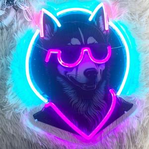 Letras LED de Neón Personalizadas Estilo Husky para Decoración de Hogar, Centro Comercial, Empresa, Fiesta y <span class=keywords><strong>Bar</strong></span> - Letras Decorativas para <span class=keywords><strong>Ambiente</strong></span> Festivo - Product Image 1