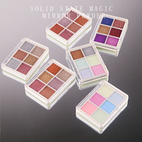 Poudre à ongles AuroraPearl Chrome en 6 couleurs, effet miroir métallique, paillettes pour gel UV, acrylique, décoration d'ongles DIY, salon de manucure