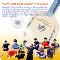 Liang Jingkun ARC Fast Rebound Carbon Ping Pong Blade High Control Table Tennis Blade OEM ODM pour les distributeurs sportifs