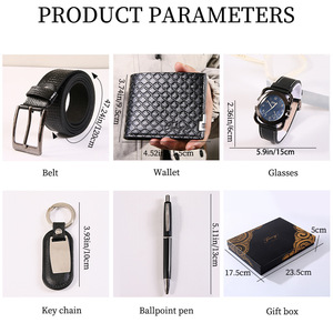 Set Regalo Aziendale Popolare: Orologio, Bracciale, Portafoglio, Cintura in Confezione Regalo Personalizzata per Regalare a <span class=keywords><strong>Papà</strong></span> per San Valentino - Product Image 5