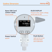 ME6001R LoRa 433/470 MHz GSM Jauge de niveau d'eau Transmetteur haute précision Radar Carburant Capteur de mesure du niveau d'eau
