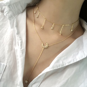 En gros Mode OEM usine <span class=keywords><strong>prix</strong></span> CZ plaqué <span class=keywords><strong>or</strong></span> design personnalisé 925 en argent sterling femmes bijoux - Product Image 3