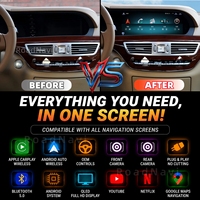 Système de navigation Android HD double système RoadNavi pour Mercedes-Benz Classe S 2006-2013, lecteur multimédia vidéo, CarPlay sans fil, GPS