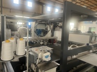 Machine automatique de fabrication de housses de coussins et d'oreillers de haute qualité MAPS PLC avec alimentation et couture 5-6 pièces/min