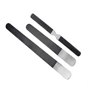 Juego de limas de uñas de doble cara con patrón de diamante de grano 180, herramienta desechable para el cuidado de las uñas, removedor de piel dura, 20 cm, empaque en caja de color - Product Image 2