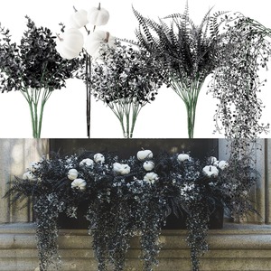 12 piezas de plantas artificiales de eucalipto de imitación resistentes a los rayos UV, decoración de jardín interior y exterior para Navidad y regreso a la escuela - Product Image 5