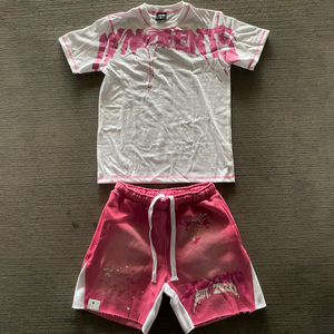 Fabricant de vêtements personnalisé Survêtement d'été 2 deux pièces Costume de survêtement pour <span class=keywords><strong>homme</strong></span> <span class=keywords><strong>Streetwear</strong></span> Ensemble short et t-shirt délavés à l'acide pour <span class=keywords><strong>homme</strong></span> - Product Image 1