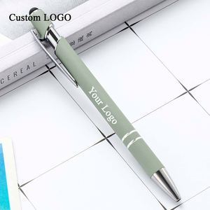 Uv Printing Logo Promotional Click Ballpoint <b>Pen</b> Factory Direct with Soft Touch Coating Metal Tip - Product Image 1