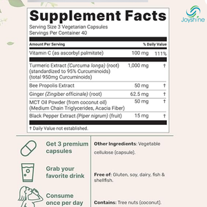 <span class=keywords><strong>Curcuma</strong></span> Curcumine 95 1000mg Complexe de <span class=keywords><strong>Curcuma</strong></span> Complément Alimentaire 120 Capsules - Product Image 2