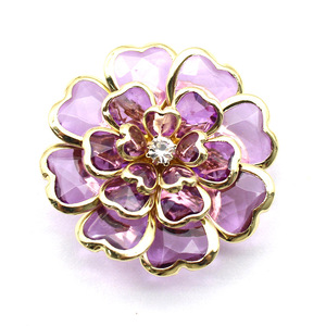 Xu Hướng Mới Chất Lượng Cao Kích Thước Lớn Rhinestone Hoa Hình Dạng Nút Bìa Áo Sơ Mi <span class=keywords><strong>Flower</strong></span> Clip Bìa Khuy Măng Sét Cho Tay Áo - Product Image 3