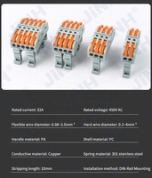 JINH 5P CMK-425A Type de ressort Compact Mini Levier Typr Bornier Pousser Câble Connecteur pour Fil Connecteur