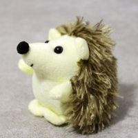 Vente en gros de porte-clés en peluche mignon en forme de petit hérisson de 10 cm, jouet créatif, pendentif porte-clés pour cadeau d'enfant