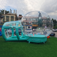 Maison à bulles gonflable en PVC Darlingkids et tente avec plateforme rebondissante, tente dôme, matelas pneumatique pour le team building en plein air, installation facile