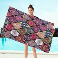 Wholesale Microfiber Quick-Drying Eco-friendly All-Season Beach Skin-Friendly Soft Lint-Free Novelty Digital Print Bath Towel
