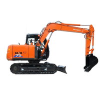 Excavator Bekas Hitachi ZX75, Manual Original Zx75 Excavator Asli dengan Blade Hitachi Zx75-6A Excavator