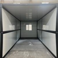Maison conteneur pliable standard, bureau moderne insonorisé et isolé, cabane préfabriquée, dortoir