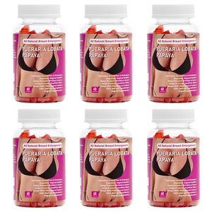 Органические мармеладки для увеличения груди | Женская поддержка на растительной основе <span class=keywords><strong>Pueraria</strong></span> <span class=keywords><strong>Lobata</strong></span> & Papaya Gummies - Product Image 3