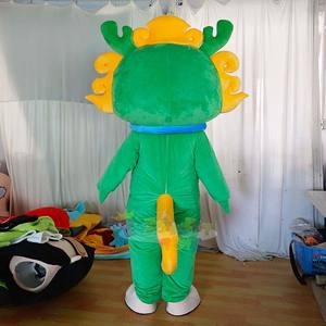 Costume da Mascotte Drago Unisex per Adulti, Traspirante in Peluche con Campanello Staccabile per Eventi Aziendali e Comunitari - Product Image 4