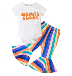 Nuovissimo Set di <span class=keywords><strong>Abbigliamento</strong></span> per Bambini e Neonati, 2 Pezzi, Traspirante con Motivi Cartoon, Fornitore All'Ingrosso per l'Estate - Product Image 1