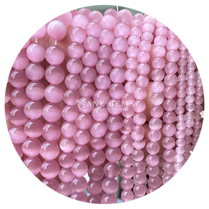 Venta al por mayor de piedras preciosas de cristal natural ojo de gato cuentas de forma redonda múltiples tipos de <span class=keywords><strong>piedra</strong></span> hebras de cuentas sueltas para la fabricación de joyas DIY - Product Image 4