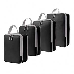 4 Sacs de rangement pour articles essentiels de voyage, cubes de compression pour valise, accessoires de bagages - Product Image 1