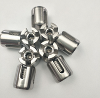 Matériel de gréement pinces à câble croisées 316 Support de moyeu en acier inoxydable Clips de câble métallique raccord de serrage pour système de treillis mural
