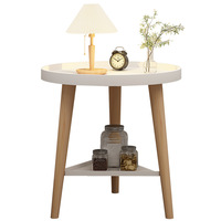 Table d'appoint en bois moderne, table basse portable, meuble détachable pour chambre à coucher, salon et appartement