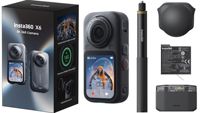 Paquete Insta360 X6 - Cámara Deportiva 360° Resistente al Agua 8K con Sensor de 1/1.1" para Grabación