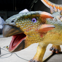 Dinosaure animatronique réaliste de haute qualité, fait main, pour parc d'attractions, attraction touristique, Ankylosaurus, à vendre