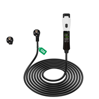 Chargeur domestique portable Mingze AC 3,5 kW 16 A GB/T Type 2 pour VE, courant réglable 110 V-240 V, pour la rénovation/mise à niveau des véhicules BYD, camping