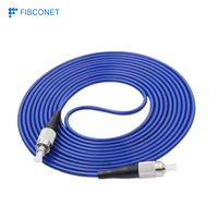 Kabel Patch Fiber Optik Fibconet Anti Tikus Berlapis Baja SC/UPC Biru 2mm 3M -40 hingga +80C