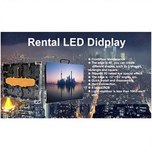 Pantalla LED de Alquiler para Interiores de Alto Brillo a Todo Color, Resistente al Agua, P3.91, Video Wall sin Costuras, Resolución 96x96, Frecuencia de Actualización de 3840Hz - Product Image 1