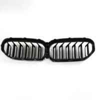 Grille de pare-chocs avant Accessoires automobiles Plastique ABS Chrome Double Slat Line Grille de calandre pour Bmw série 5 G30 G38 2020