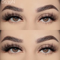 Cils synthétiques naturels bouclés 3D de qualité supérieure, vente en gros, 15 mm, cils vegan et sans cruauté, faux cils