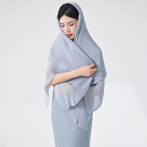 2025 ultimo Design Miyake plissettato camicetta da donna Casual Joker camicia pizzo traspirante lavoro ufficio copertura estiva tessuto grembiule - Product Image 6