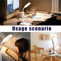 Chargeur sans fil rapide 15W, lampes de bureau LED, lampe de table, veilleuse pour la maison, 3 modes d'éclairage